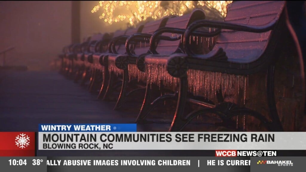 Ice Storm Rocks North Carolina Mountains
