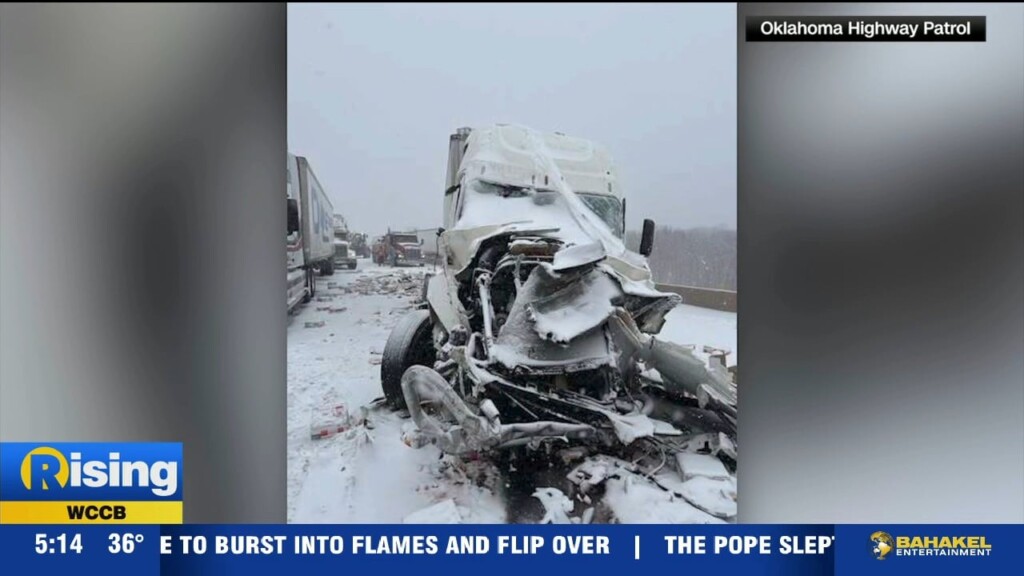 Semi Truck Crashes With Cargo Full Of Eggs