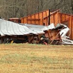Damage from a possible tornado in Union Co.