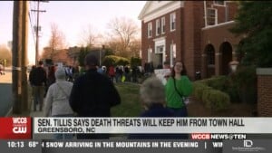 Tillis Says Death Threats Will Keep Him From Town Hall