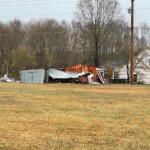 Damage from a possible tornado in Union Co.