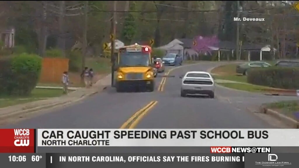 Car Caught Speeding Past School Bus