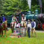 Cowboys Cowgirls With The Train