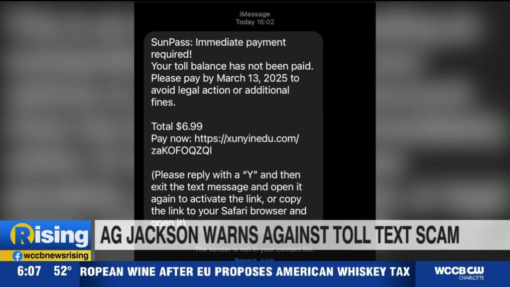 Ag Warns Of Unpaid Toll Scams