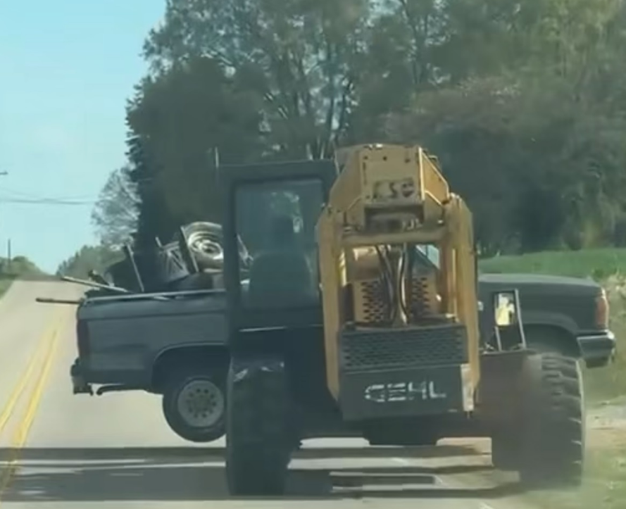 A man and woman face charges accused of stealing a forklift and using it to move a stolen truck in Salisbury.