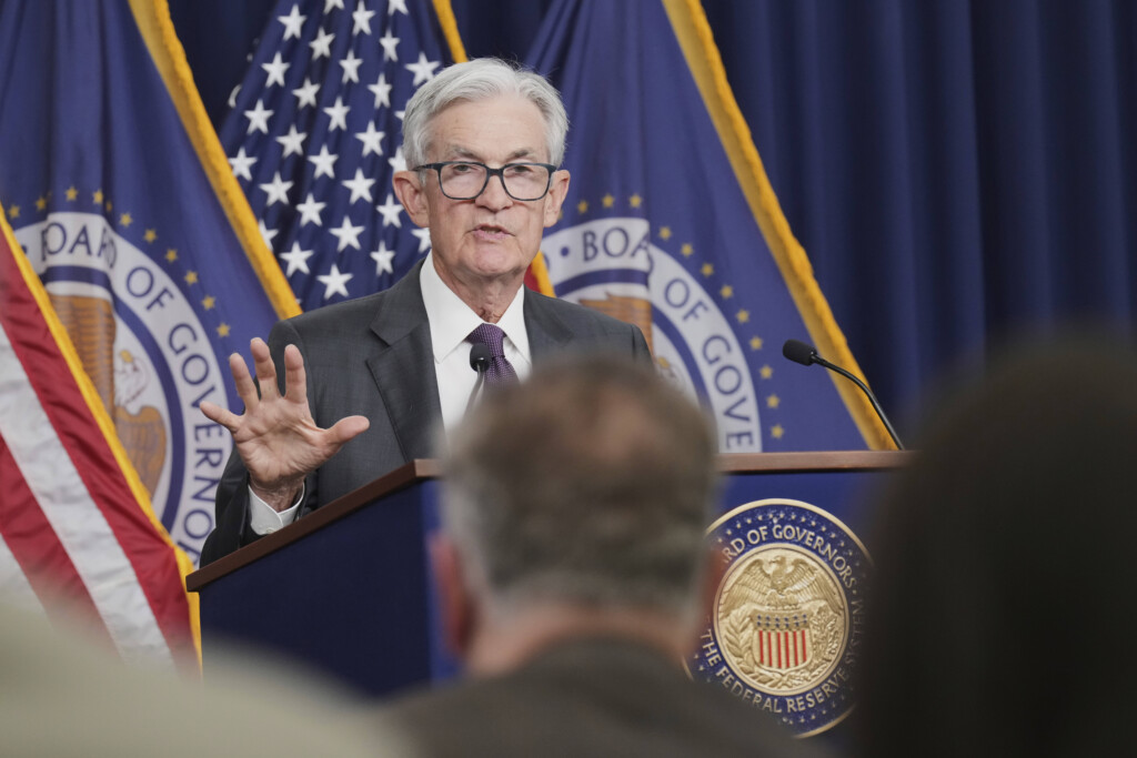 Federal Reserve Chair Jerome Powell speaks during a news conference after the Federal Open Market Committee meeting, Wednesday, March 19, 2025, at the Federal Reserve in Washington. (AP Photo/Jacquelyn Martin)