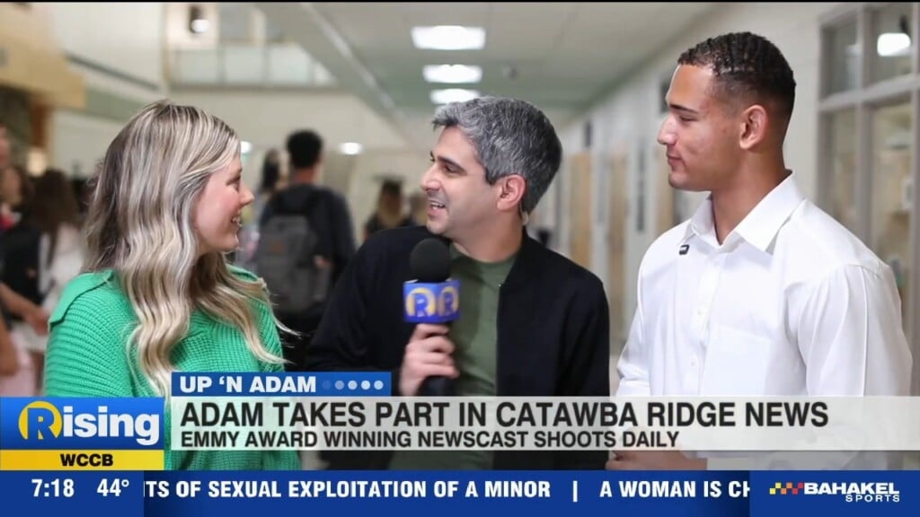 Adam Takes Part In Catawba Ridge High School Newscast