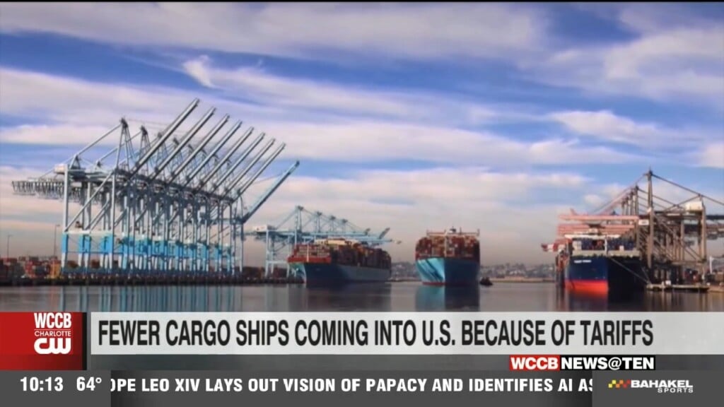 Fewer Cargo Ships Coming Into U.s. Because Of Tariffs