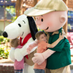 Kids Hugging Snoopy