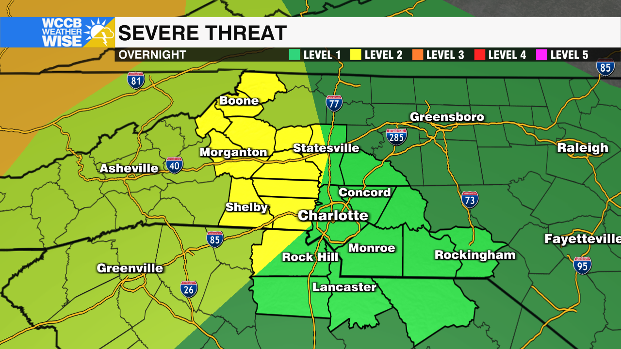 WeatherWise Alert: Strong to severe storms possible overnight - WCCB ...