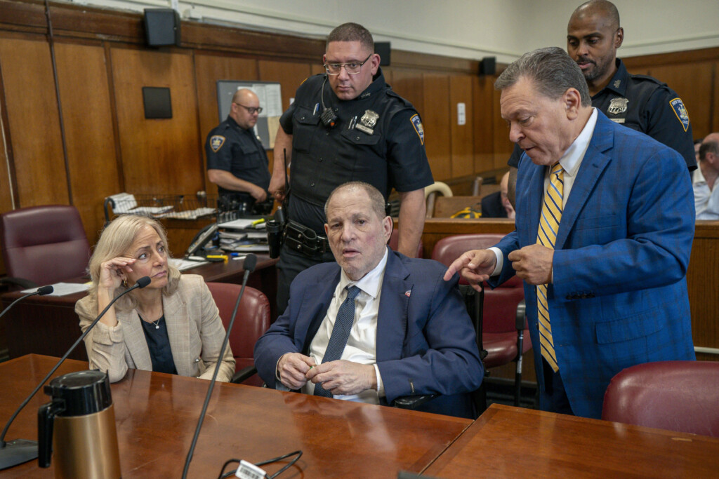 Harvey Weinstein appears in state court in Manhattan for his retrial, Wednesday, June 11, 2025, in New York. (Steven Hirsch /New York Post via AP, Pool)