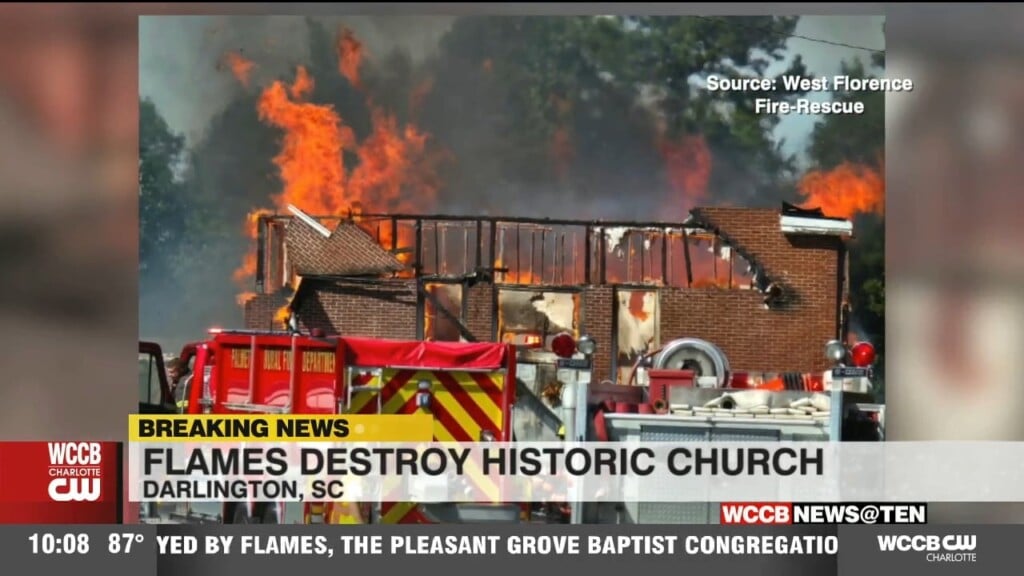 Flames Destroy Historic Church