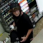 Lenoir Police are looking for a man accused of sexually assaulting a clerk during a convenience store robbery.