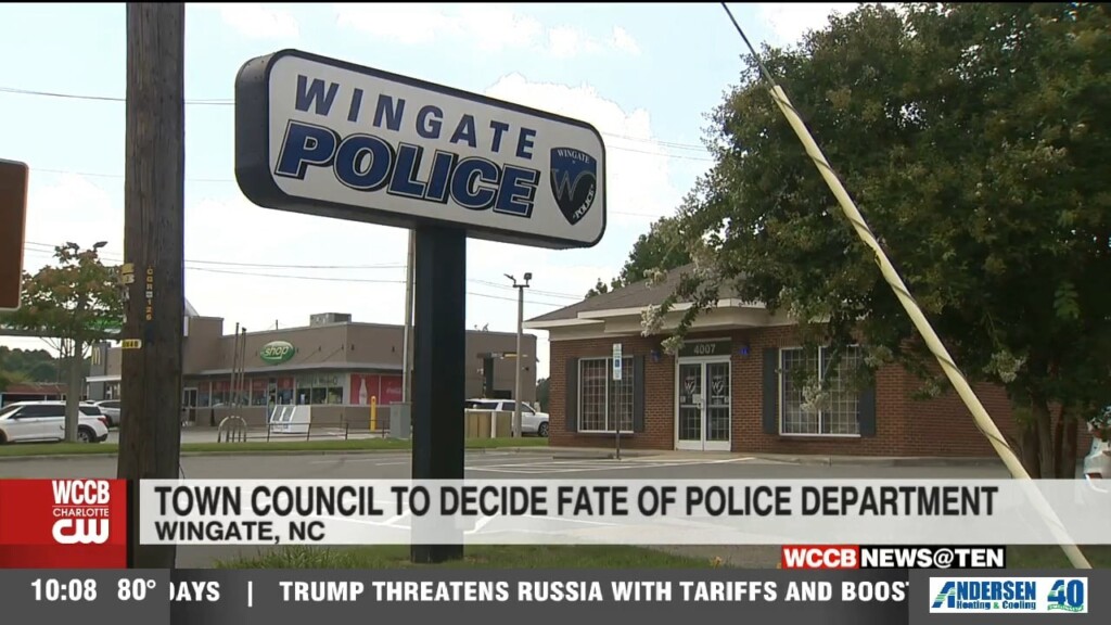 Town Council To Decide Fate Of Wingate Police Department