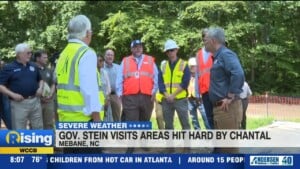 Gov. Josh Stein Visits Area Hit Hard By Chantal