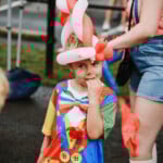 Child At Streetlight 5k Frolic