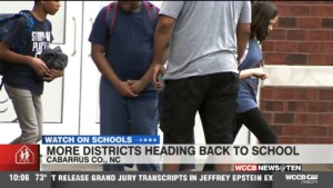 Cabarrus Co Schools Back To Class