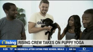 Rising Crew Takes On Puppy Yoga Usa