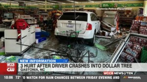 Driver Crashes Into Dollar Tree