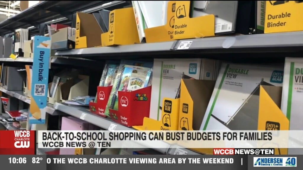 Back To School Shopping Can Bust Budgets For Families