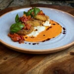 Fried Green Tomato Caprese