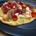 Shrimp And Avocado Naan Bread