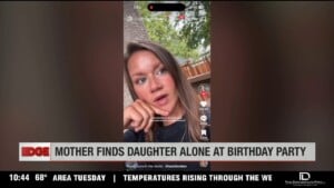 Mom Finds Daughter Alone At Birthday Party
