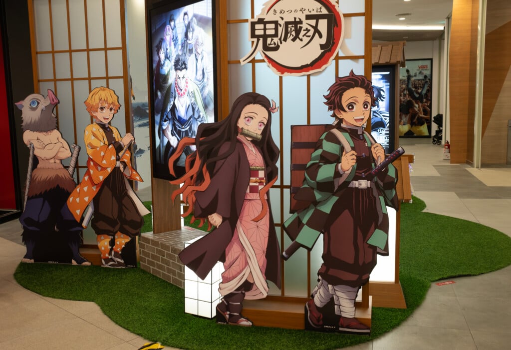 Kaohsiung, Taiwan September 8 2025: The Demon Slayer Exhibition Is Located In Kaohsiung Shopping Mall. The Fever Is Coming For The Demon Slayer New Movie Is Pulbished.