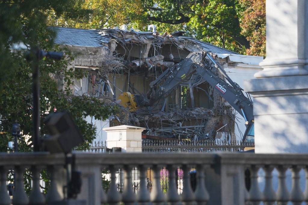 Aptopix White House Demolition