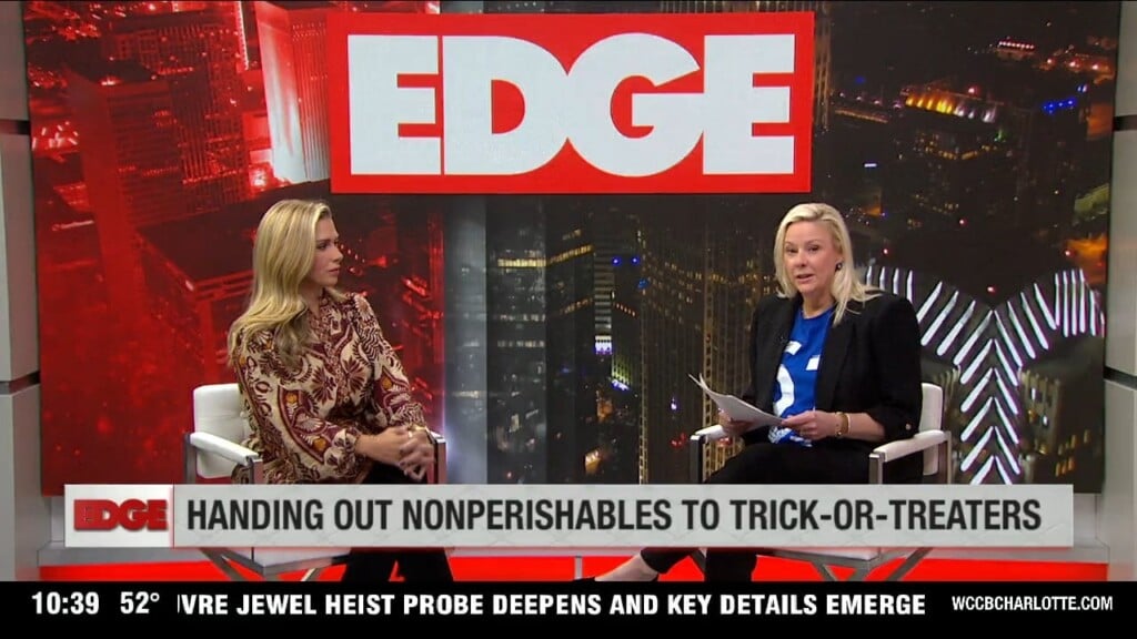 Handing Out Non Perishables For Halloween