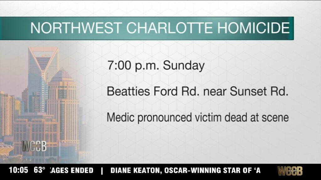 One Man Is Dead After Shooting In Northwest Charlotte