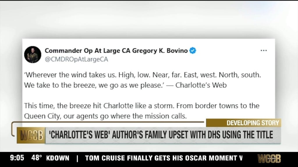 E.b. White's Family Upset With Dhs For Using Book Title As Part Of 'operation Charlotte's Web' Immigration Crackdown