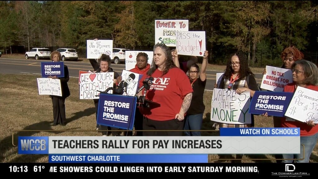 Teachers Rally For Pay Increases