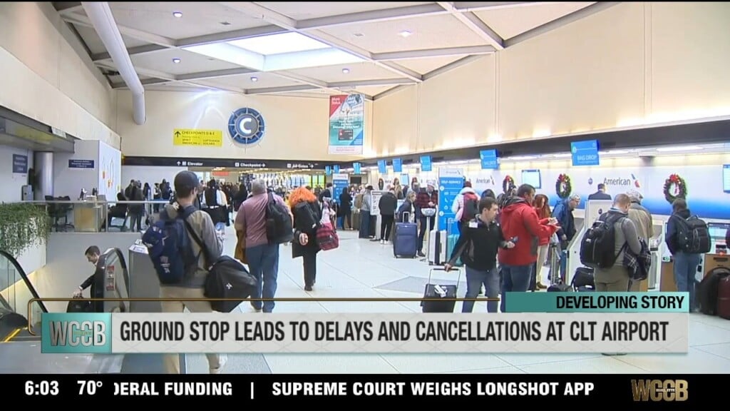 Ground Stop Leads To Delays And Cancellations At Charlotte Douglas International Airport