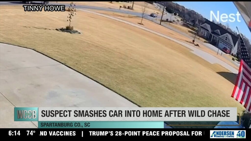 Suspect Smashes Car Into Home After Wild Chase
