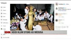 Heidi Klum Stuns As Medusa
