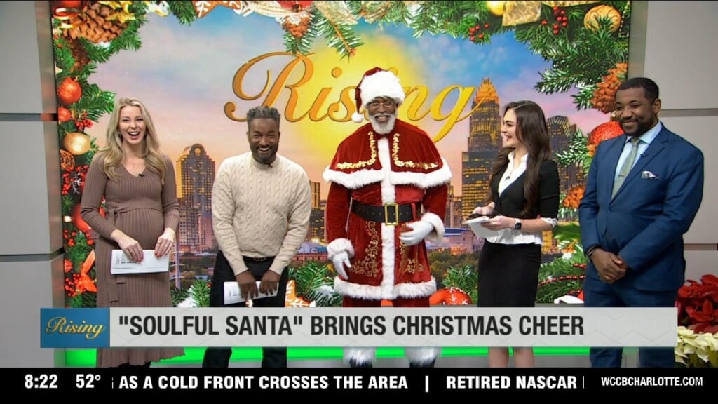 "soulful Santa" Stops By Rising To Check His List