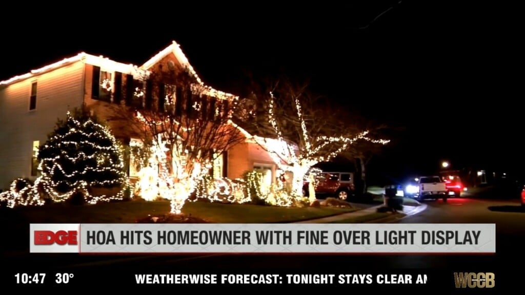 Hoa Fines Homeowners Over Light Display
