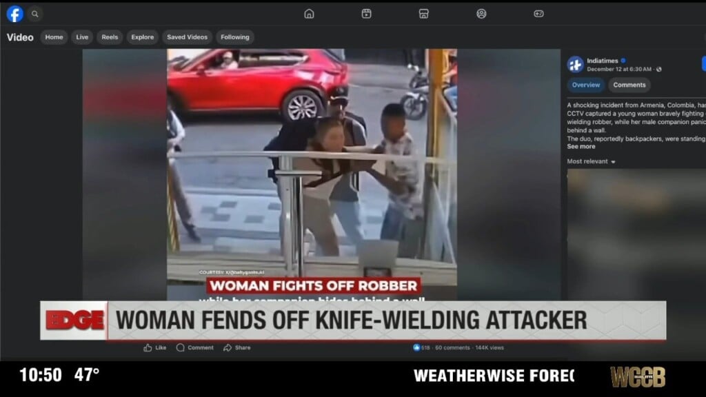 Woman Fights Off Attacker While Male Friend Hides