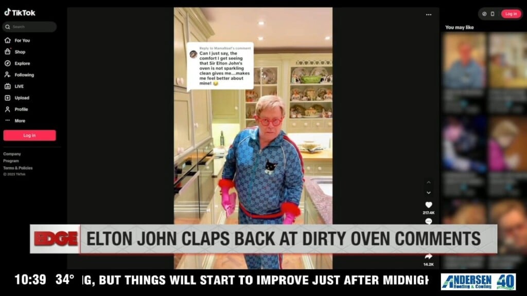 Elton John Cleans His Oven