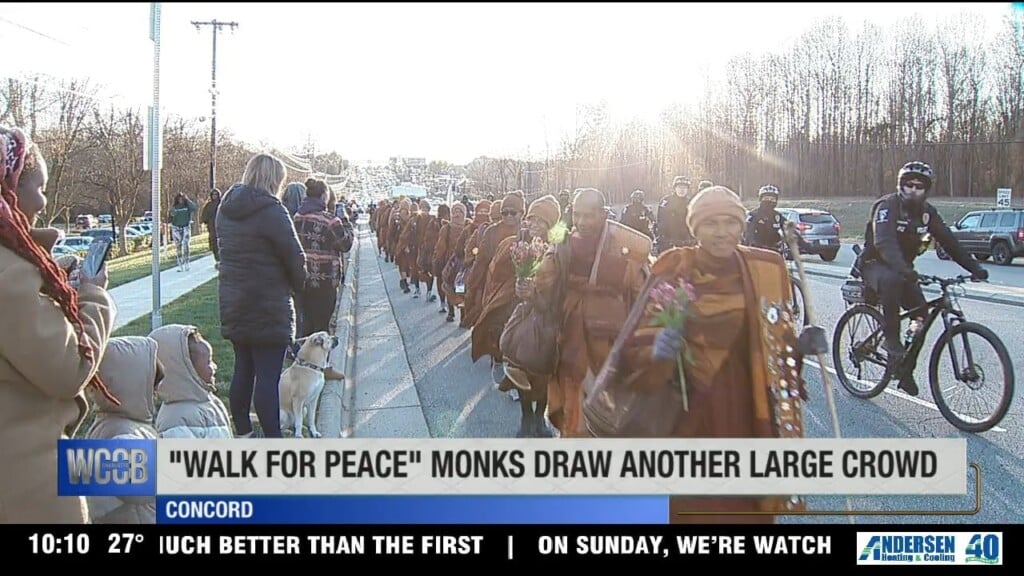 “walk For Peace” Monks Draws Large Crowd In Concord