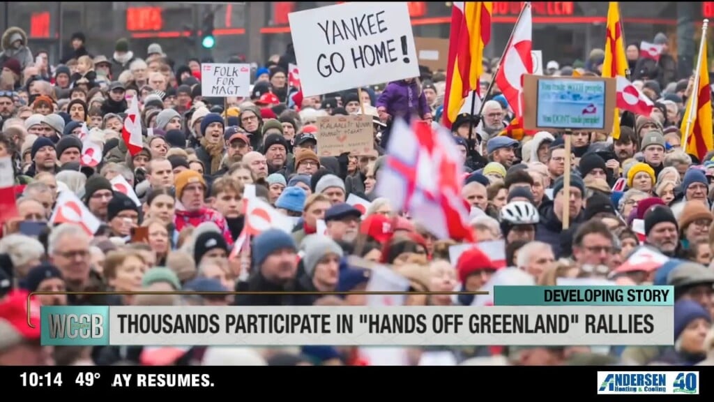 Thousands Participate In ‘hands Off Greenland' Rallies