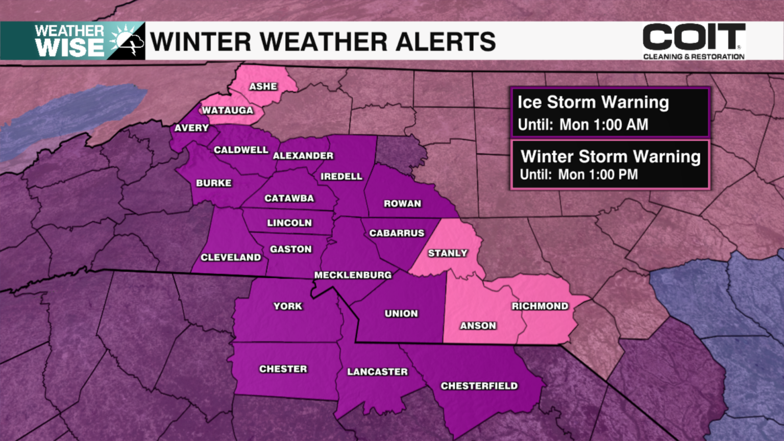 Weekend Winter Storm: Power Outage Risk To Rise Later Today - WCCB ...