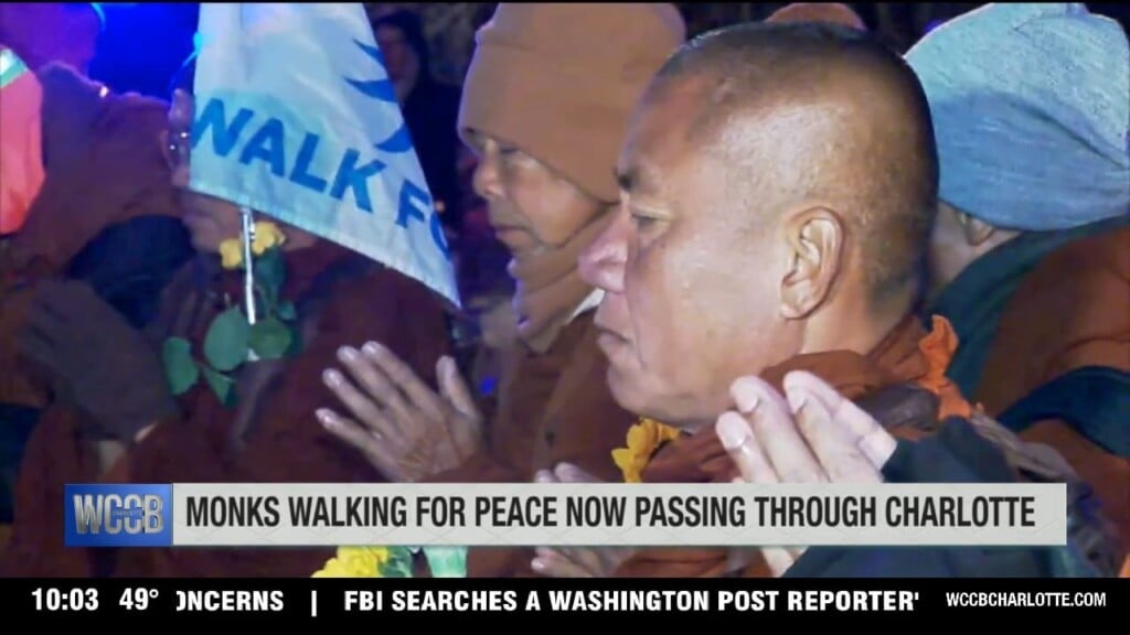 Monks Walk For Peace Passes Through Charlotte