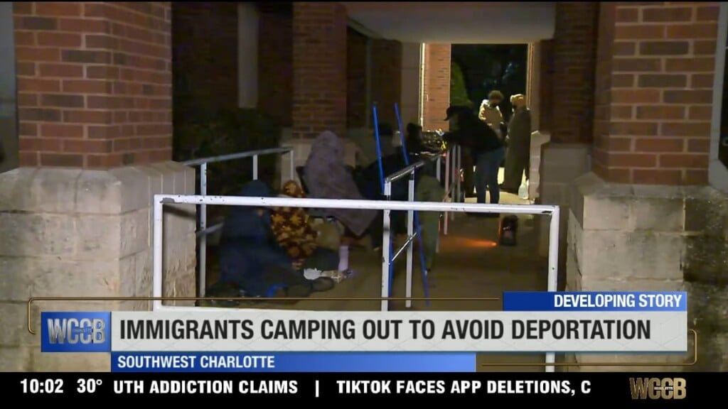 Immigrants Camping Out To Avoid Deportation