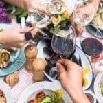 Food,table,healthy,delicious,organic,meal,concept.,enjoying,dinner,with