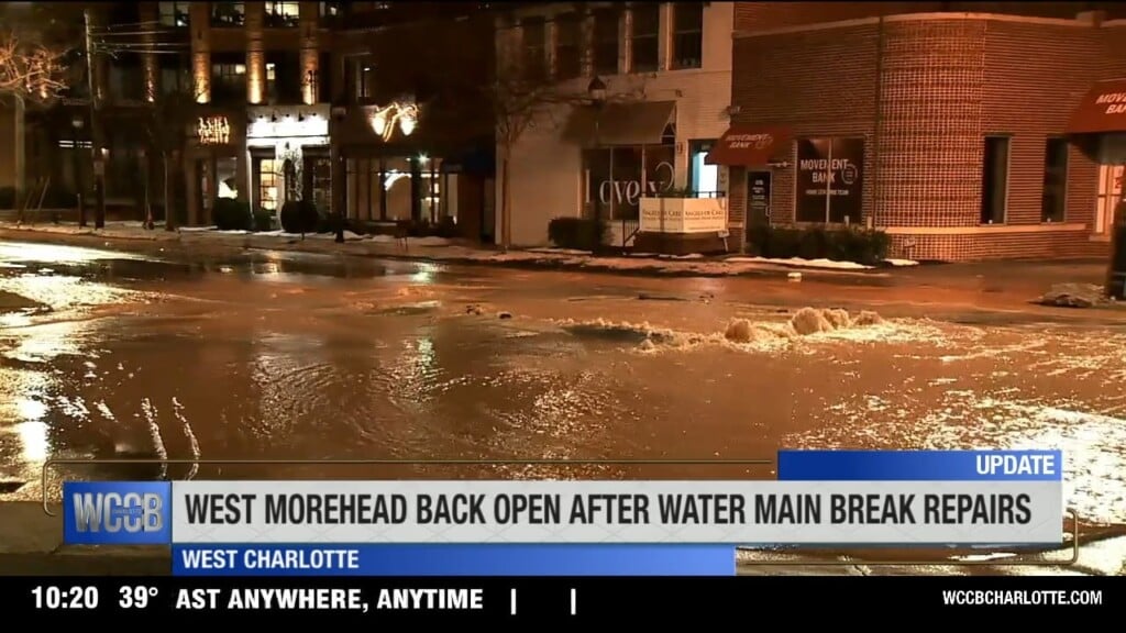 Road Re Opens After Massive Watermain Break