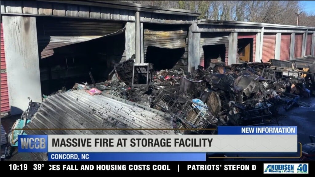 Massive Fire At Concord Storage Facility
