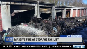 Massive Fire At Concord Storage Facility