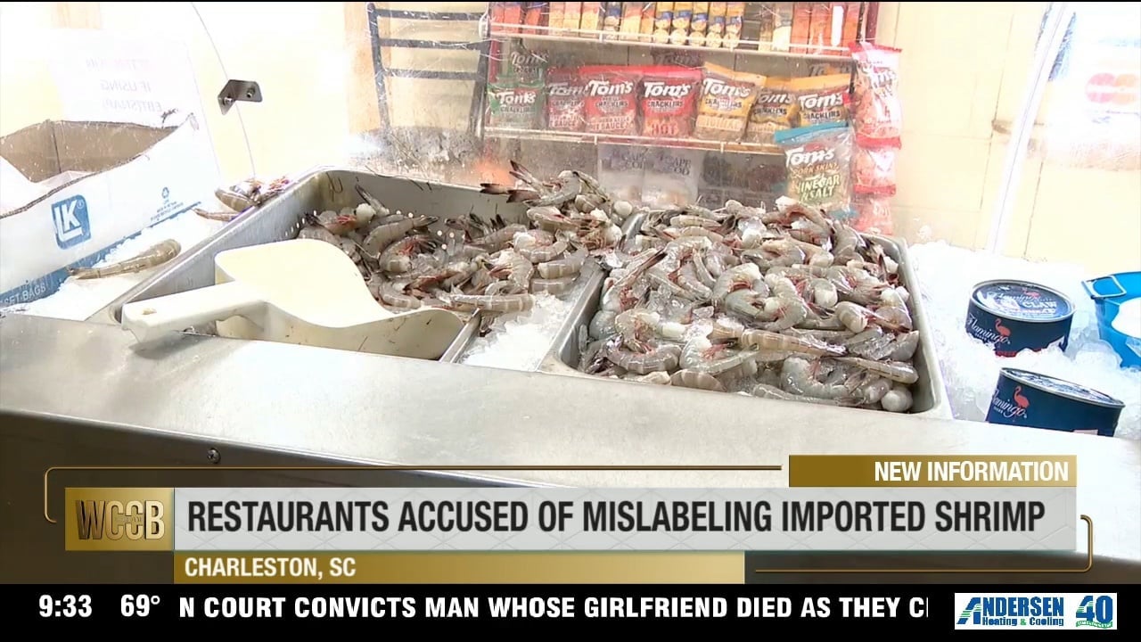 Restaurants accused of mislabeling imported shrimp